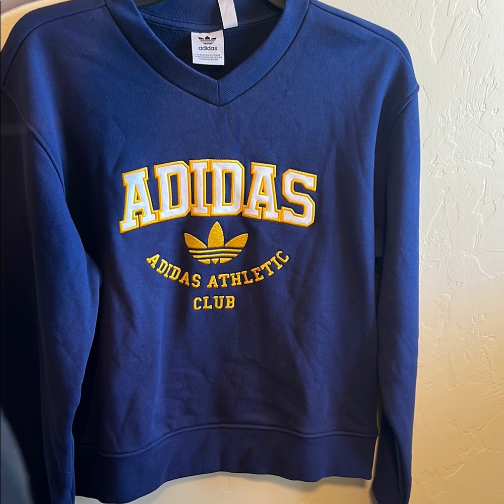 Adidas Women’s Navy V-Neck Sweater